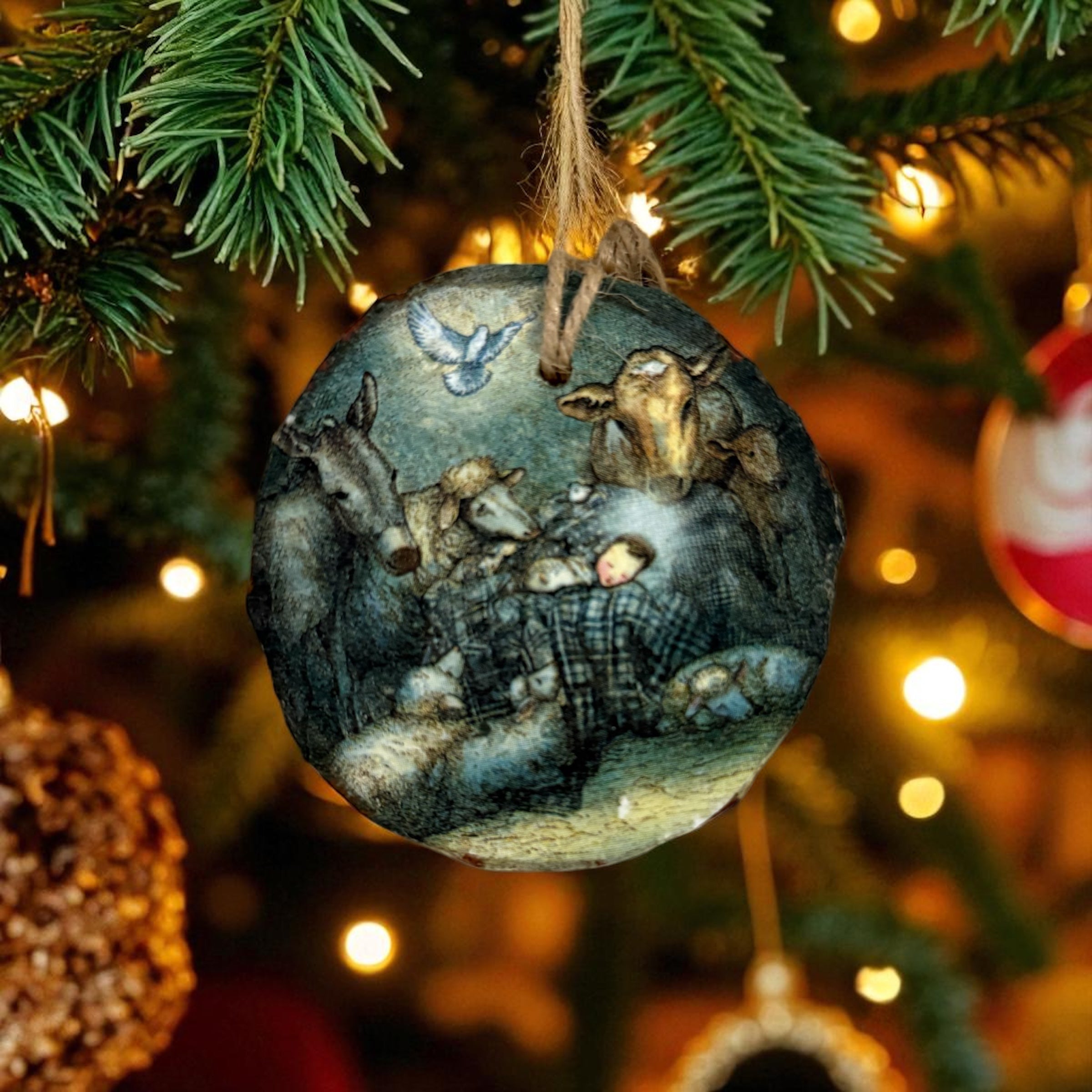 Small Nativity Ornament